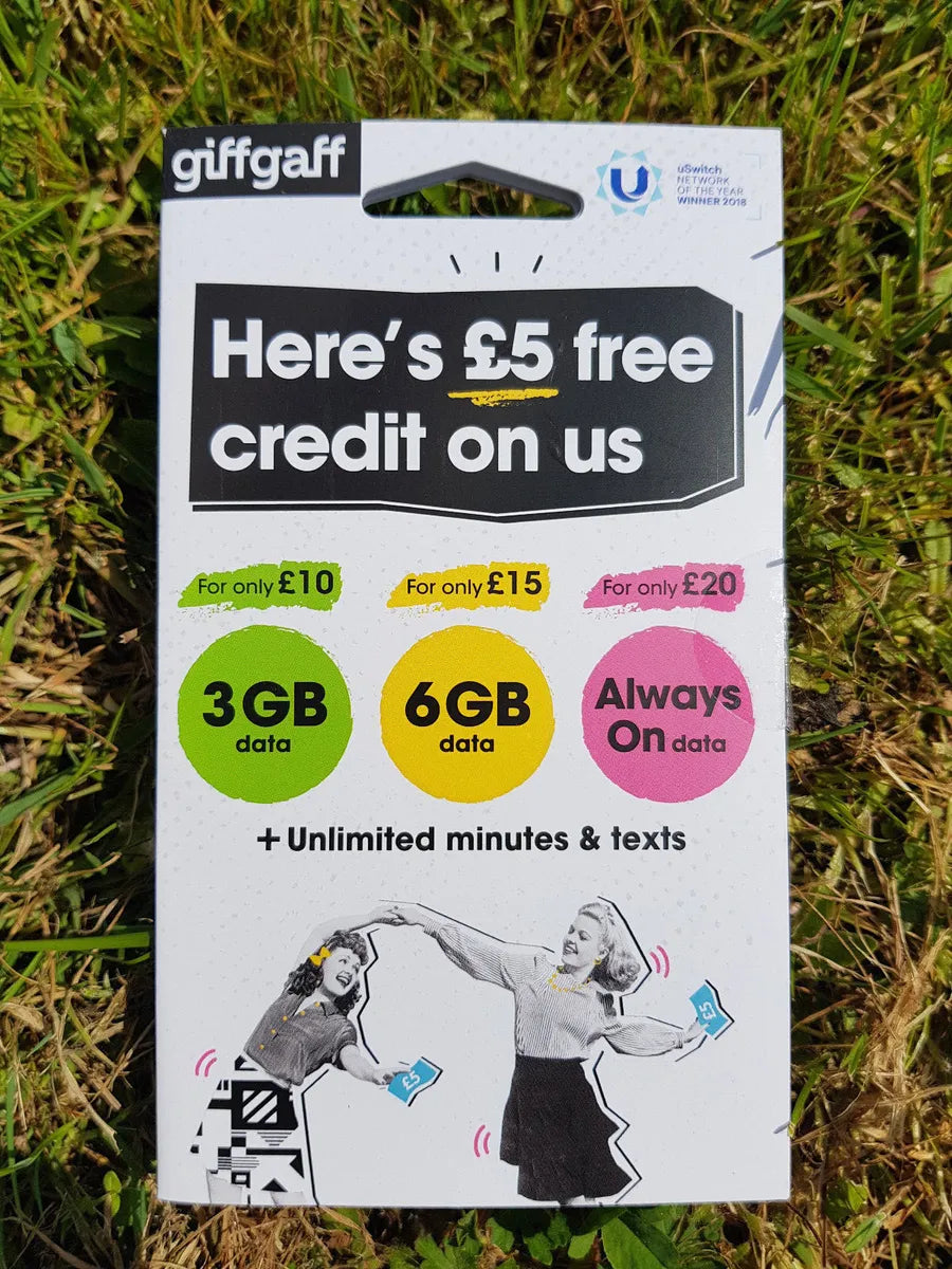 Lifetime GiffGaff UK Sim For OTP Codes